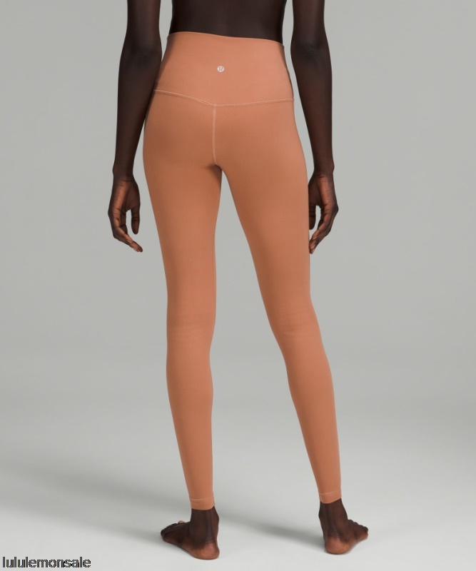 Lululemon Damen DELULU024 | Ausrichten Hochhaus Hose 28 Dusty Clay